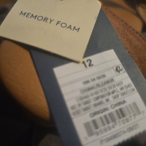 Universal Thread Eleanor Heels Top-Knot Ankle Strap Memory Foam Cognac Size 12 - Picture 3 of 3